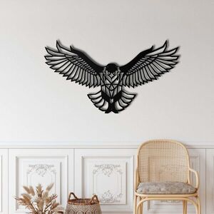 Imagine Decoratiune de perete, 5002, Metal, Dimensiuni: 61 x 31 cm, Negru