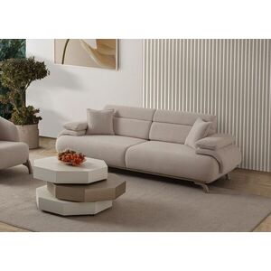 Imagine Canapea 3 locuri, Atelier del Sofa, 752EST1135, Lemn de carpen/PAL melaminat, Bej