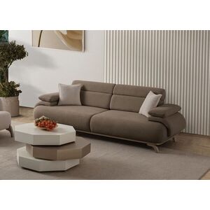 Imagine Canapea 3 locuri, Atelier del Sofa, 752EST1143, Lemn de carpen/PAL melaminat, Pământ