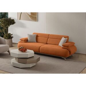 Imagine Canapea 3 locuri, Atelier del Sofa, 752EST1144, Lemn de carpen/PAL melaminat, Caramiziu