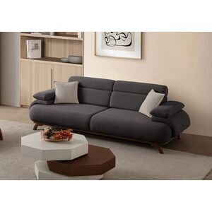 Imagine Canapea 3 locuri, Atelier del Sofa, 752EST1146, Lemn de carpen/PAL melaminat, Antracit
