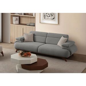 Imagine Canapea 3 locuri, Atelier del Sofa, 752EST1147, Lemn de carpen/PAL melaminat, Gri
