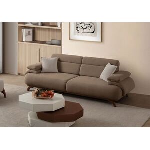 Imagine Canapea 3 locuri, Atelier del Sofa, 752EST1149, Lemn de carpen/PAL melaminat, Latte