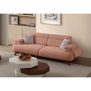 Imagine Canapea 3 locuri, Atelier del Sofa, 752EST1152, Lemn de carpen/PAL melaminat, Roz pudra