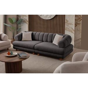 Imagine Canapea 3 locuri, Atelier del Sofa, 752EST1155, Lemn de carpen/PAL melaminat, Antracit
