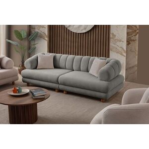 Imagine Canapea 3 locuri, Atelier del Sofa, 752EST1157, Lemn de carpen/PAL melaminat, Gri