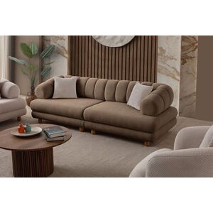Imagine Canapea 3 locuri, Atelier del Sofa, 752EST1159, Lemn de carpen/PAL melaminat, Latte