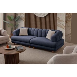 Imagine Canapea 3 locuri, Atelier del Sofa, 752EST1161, Lemn de carpen/PAL melaminat, Albastru navy