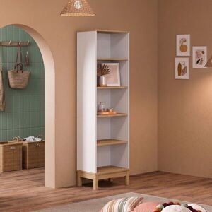 Imagine Corp biblioteca, Hanah Home, Etto, 48x179.3x36 cm, PAL MELAMINAT, Lemn / Stejar alb