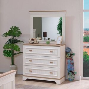 Imagine Dulap, Hanah Home, Monte, 91.8x86.4x45 cm, PAL MELAMINAT, Crem / Stejar
