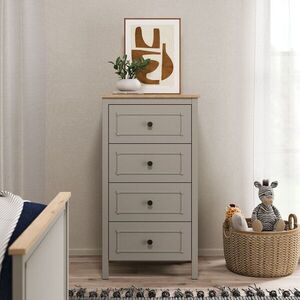 Imagine Dulap, Hanah Home, Sento, 60x110.3x48 cm, PAL MELAMINAT, Gri / Stejar