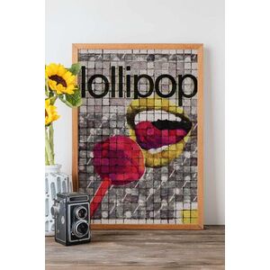 Imagine Tablou decorativ, Popmosaıc12, Lemn masiv, MDF, Multicolor
