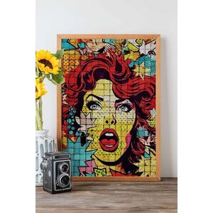 Imagine Tablou decorativ, Popmosaıc20, Lemn masiv, MDF, Multicolor