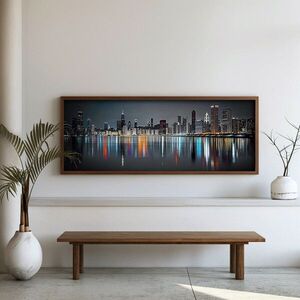Imagine Tablou decorativ, FAH143-150, MDF, Lemn masiv, Multicolor