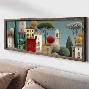 Imagine Tablou decorativ, LAC037-120, MDF, Lemn masiv, Multicolor