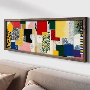 Imagine Tablou decorativ, LAC155-150, MDF, Lemn masiv, Multicolor