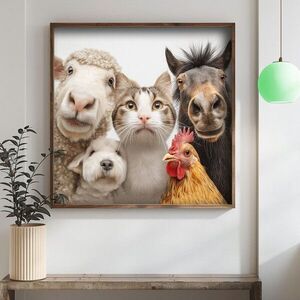 Imagine Tablou decorativ, DOS019-33, MDF, Lemn masiv, Multicolor