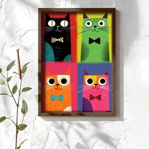 Imagine Tablou decorativ, NAL022-46, MDF, Lemn masiv, Multicolor