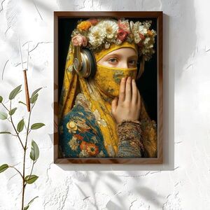 Imagine Tablou decorativ, NAL088-46, MDF, Lemn masiv, Multicolor