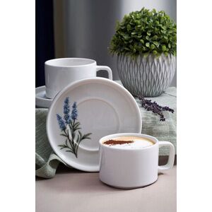 Imagine Set pentru ceai, Hermia, 858CMR2113, Portelan, Farfurie: 14 cm (2 bucăți), Multicolor