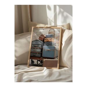 Imagine Tablou decorativ, 108285, Lemn masiv, Sticla PVC, Multicolor