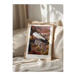 Imagine Tablou decorativ, 108294, Lemn masiv, Sticla PVC, Multicolor
