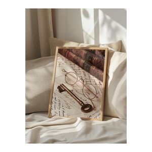 Imagine Tablou decorativ, 108316, Lemn masiv, Sticla PVC, Multicolor