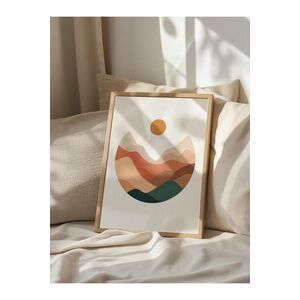 Imagine Tablou decorativ, 108330, Lemn masiv, Sticla PVC, Multicolor