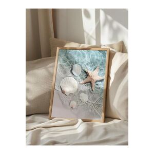 Imagine Tablou decorativ, 108423, Lemn masiv, Sticla PVC, Multicolor