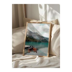 Imagine Tablou decorativ, 108442, Lemn masiv, Sticla PVC, Multicolor