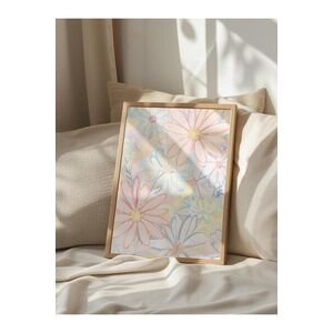 Imagine Tablou decorativ, 108484, Lemn masiv, Sticla PVC, Multicolor