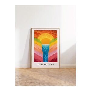 Imagine Tablou decorativ, 108615, Lemn masiv, Sticla PVC, Multicolor