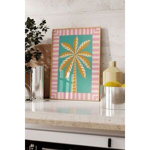 Imagine Tablou decorativ, 109504, Lemn masiv, Sticla PVC, Multicolor
