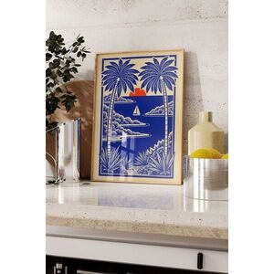 Imagine Tablou decorativ, 109525, Lemn masiv, Sticla PVC, Multicolor