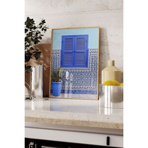 Imagine Tablou decorativ, 109529, Lemn masiv, Sticla PVC, Multicolor