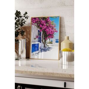Imagine Tablou decorativ, 109530, Lemn masiv, Sticla PVC, Multicolor
