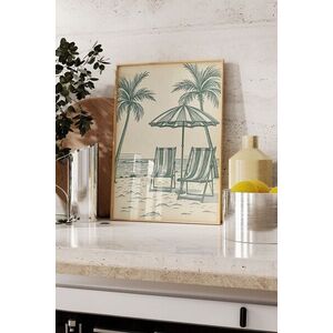 Imagine Tablou decorativ, 109543, Lemn masiv, Sticla PVC, Multicolor