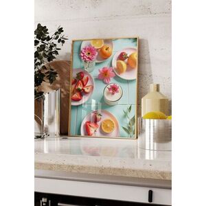 Imagine Tablou decorativ, 109549, Lemn masiv, Sticla PVC, Multicolor