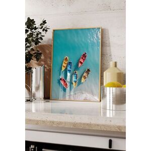 Imagine Tablou decorativ, 109550, Lemn masiv, Sticla PVC, Multicolor