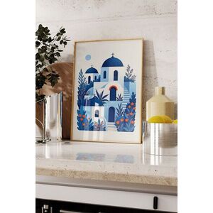 Imagine Tablou decorativ, 109558, Lemn masiv, Sticla PVC, Multicolor