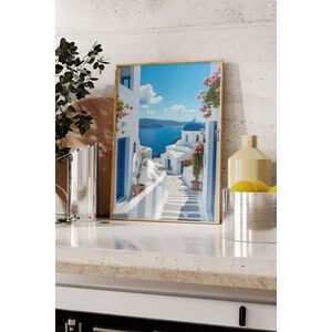 Imagine Tablou decorativ, 109567, Lemn masiv, Sticla PVC, Multicolor