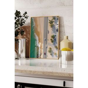 Imagine Tablou decorativ, 109584, Lemn masiv, Sticla PVC, Multicolor