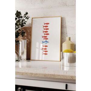 Imagine Tablou decorativ, 109587, Lemn masiv, Sticla PVC, Multicolor