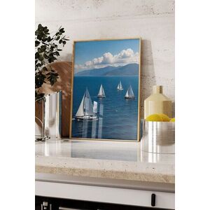 Imagine Tablou decorativ, 109625, Lemn masiv, Sticla PVC, Multicolor