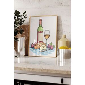 Imagine Tablou decorativ, 109660, Lemn masiv, Sticla PVC, Multicolor