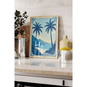 Imagine Tablou decorativ, 109662, Lemn masiv, Sticla PVC, Multicolor