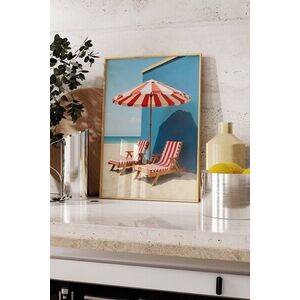 Imagine Tablou decorativ, 109704, Lemn masiv, Sticla PVC, Multicolor