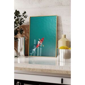 Imagine Tablou decorativ, 109720, Lemn masiv, Sticla PVC, Multicolor