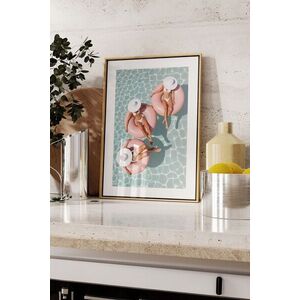 Imagine Tablou decorativ, 109732, Lemn masiv, Sticla PVC, Multicolor