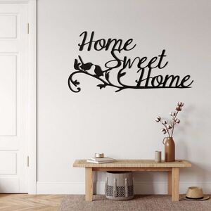 Imagine Decoratiune de perete, 5115, Metal, Dimensiune: 60 x 31 cm, Negru